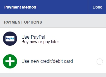 PayPal Pay in 4 option at checkout