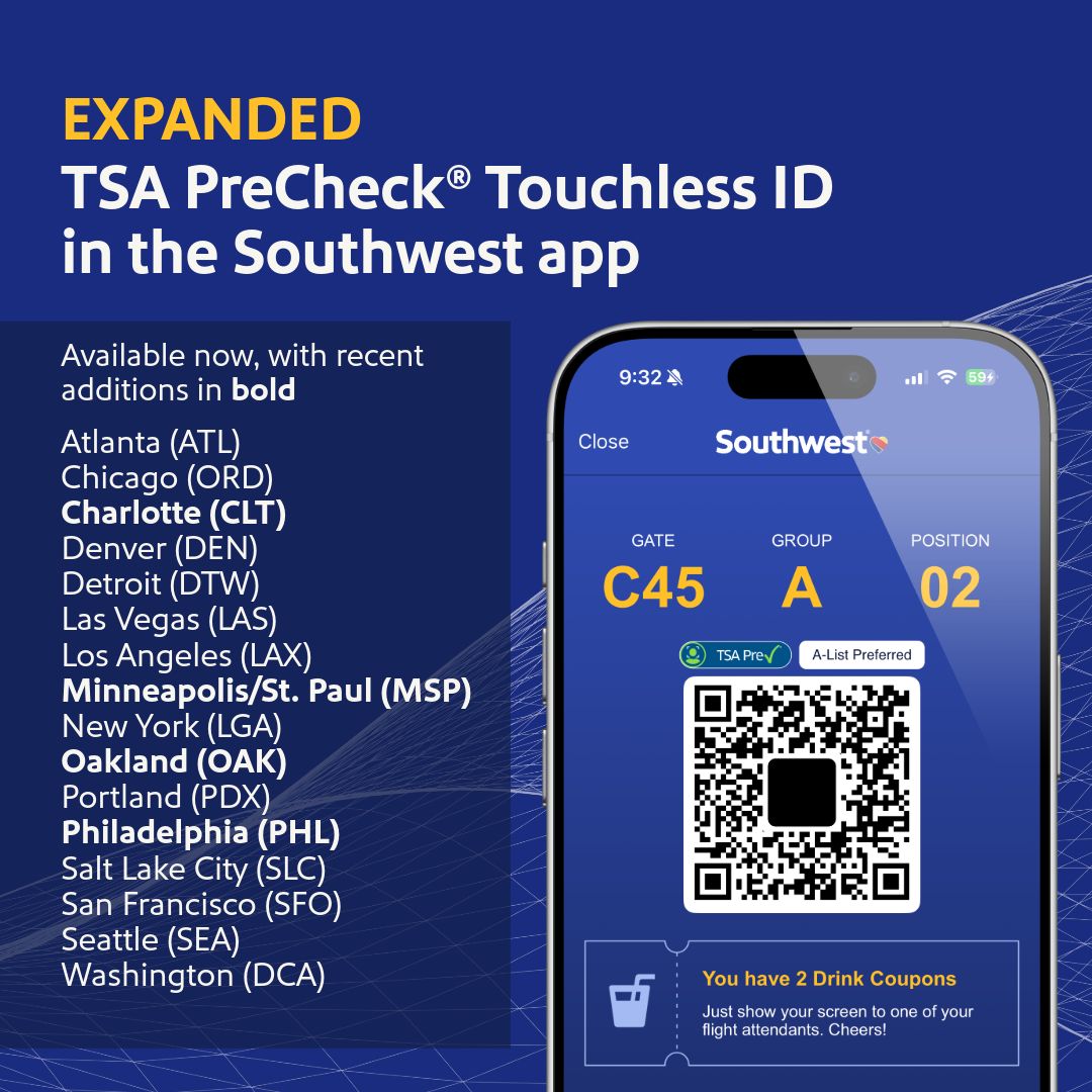 TSA PreCheck expansion to 16 airports